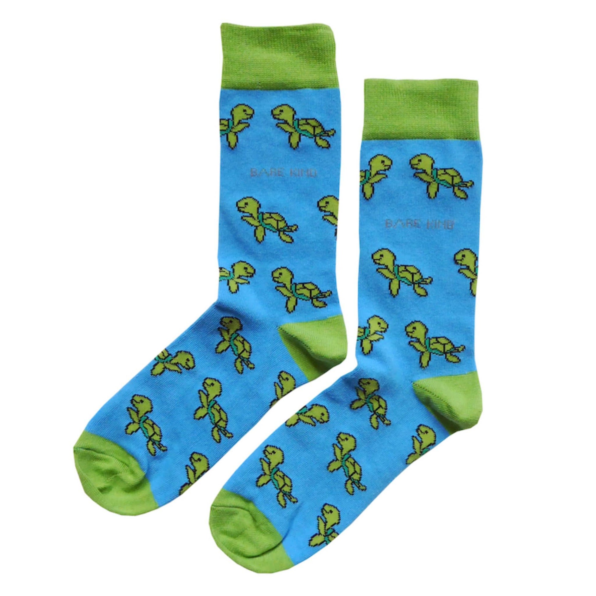 Turtle Socks helping protect turtles - Bamboo Socks in 2 Adult Sizes