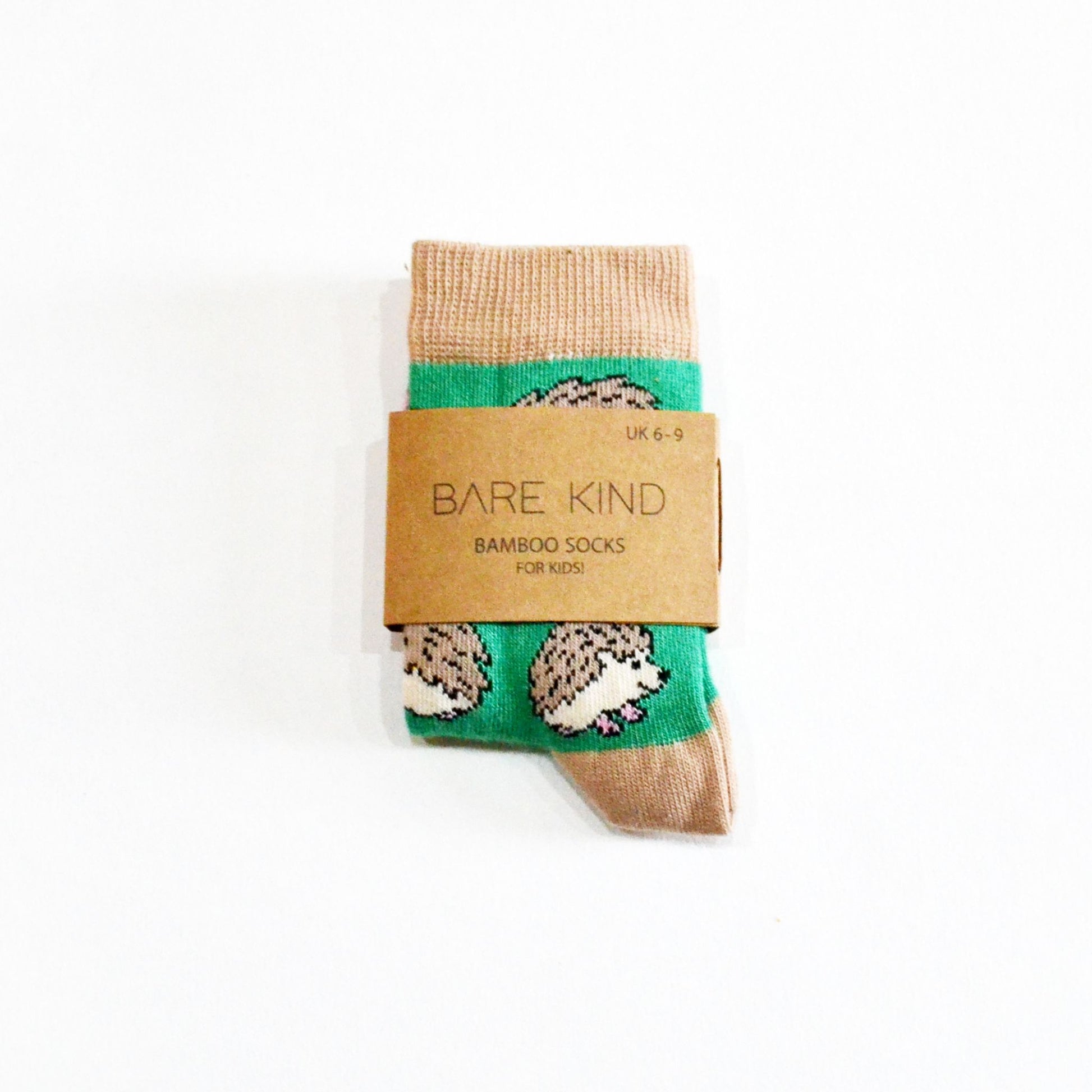 Socks Helping Hedgehogs  Bamboo Socks  3 Kids' Sizes - kids size 6 - 9 in packaging