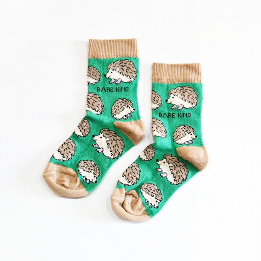 Socks Helping Hedgehogs  Bamboo Socks  3 Kids' Sizes - pair