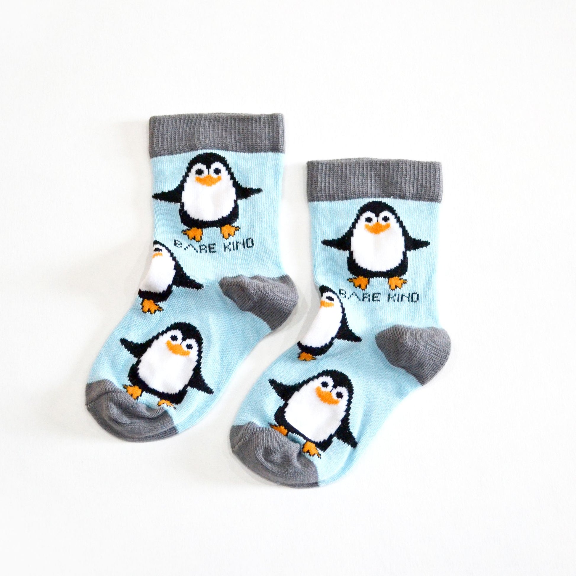 Socks Protecting Penguins  Bamboo Socks  3 Kids' Sizes - sock 6 - 9