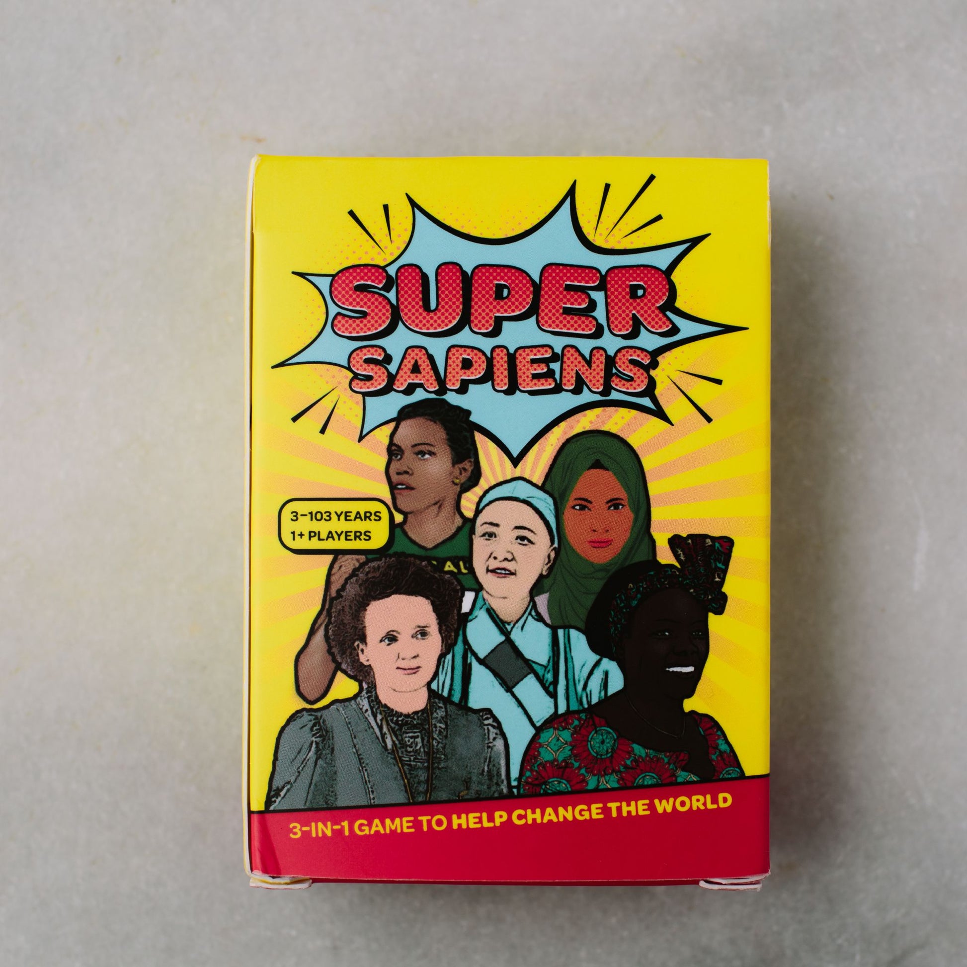 Super Sapiens  A 3-in-1 Game to Help Change the World - box