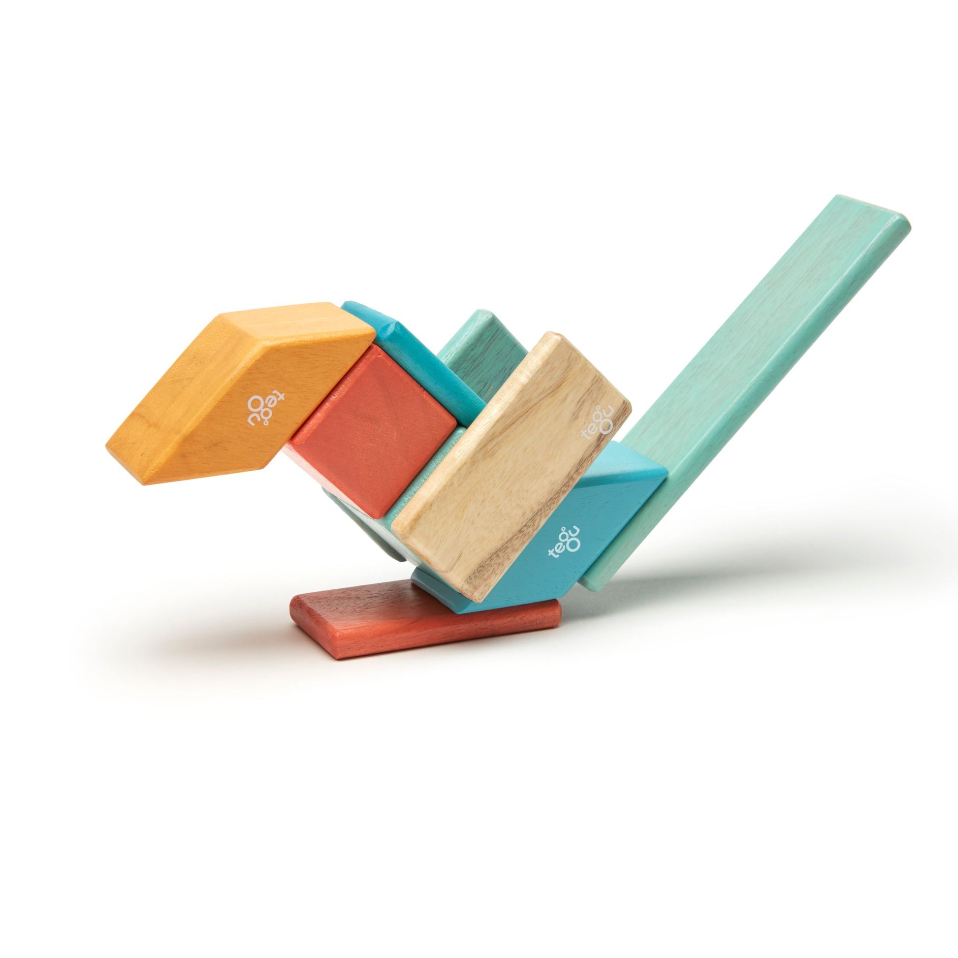 Tegu 14-Piece Magnetic Wooden Building Blocks - shape