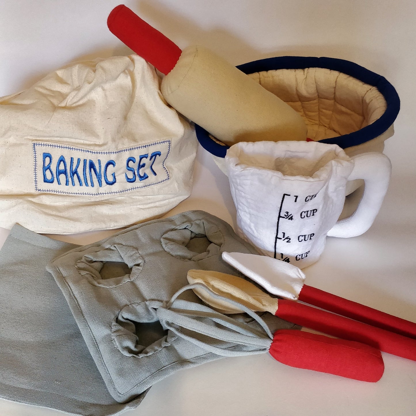 Toy Baking Set in Fair Trade Cotton - all