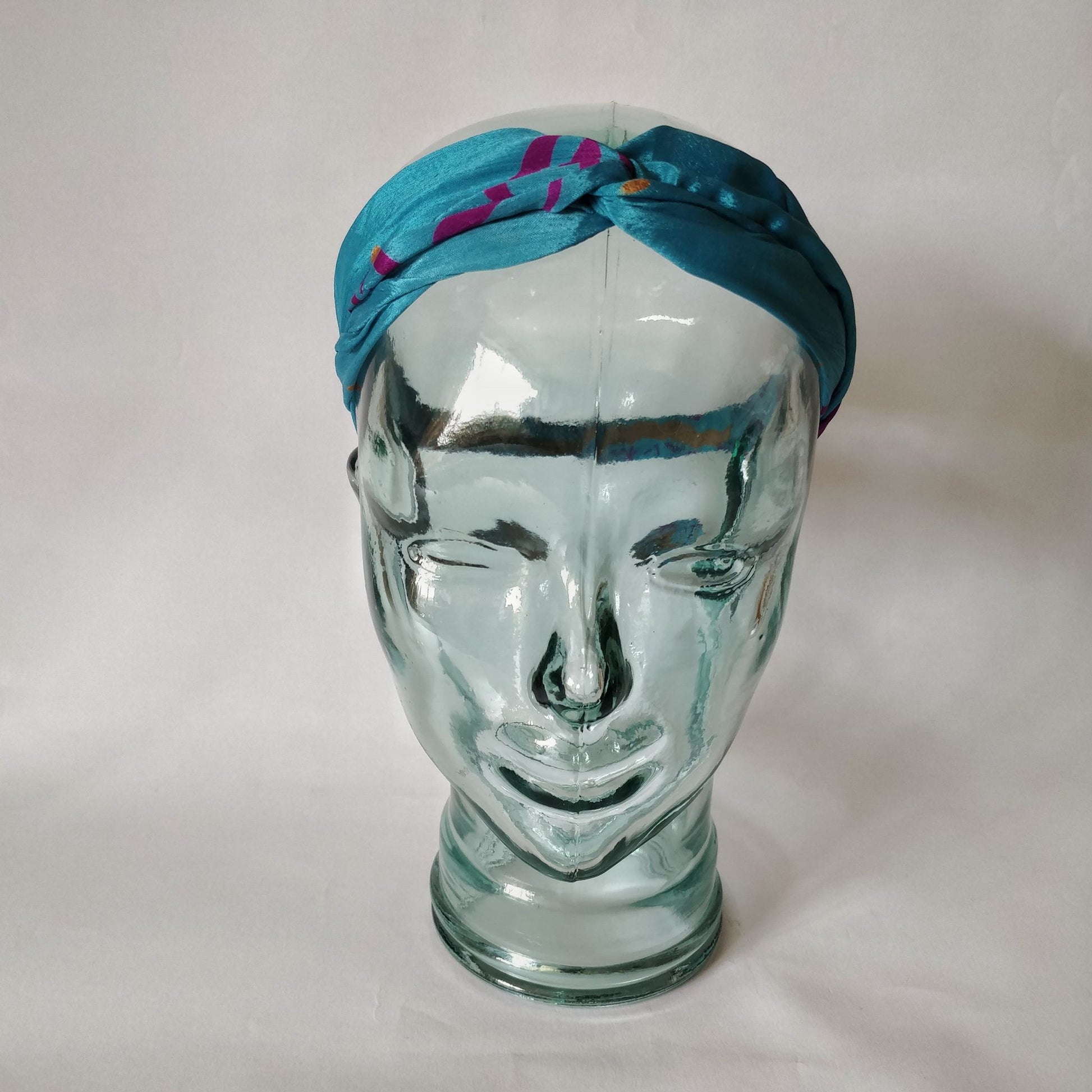 Turban Headband in blue - Sustainable Hair Accessories Empowering Women