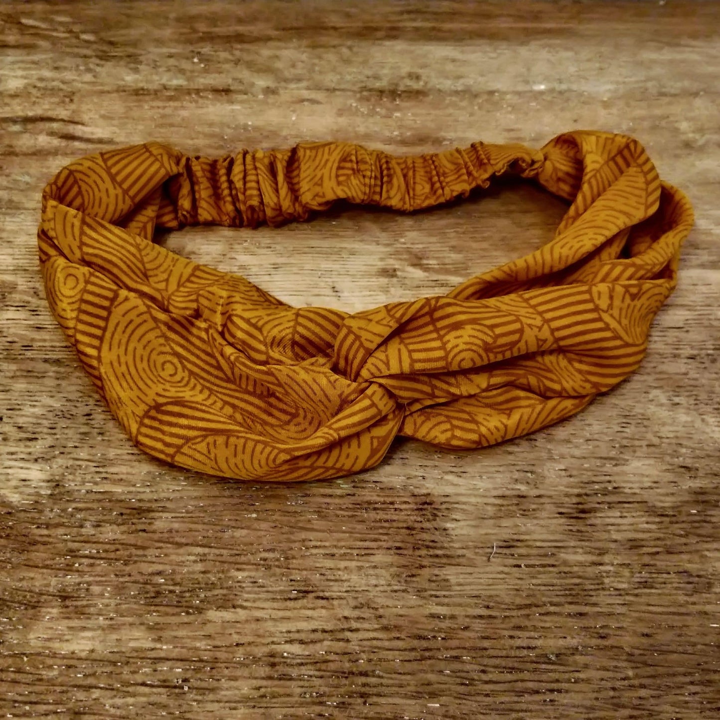 Turban Headband made from Upcycled Saris - burnt orange