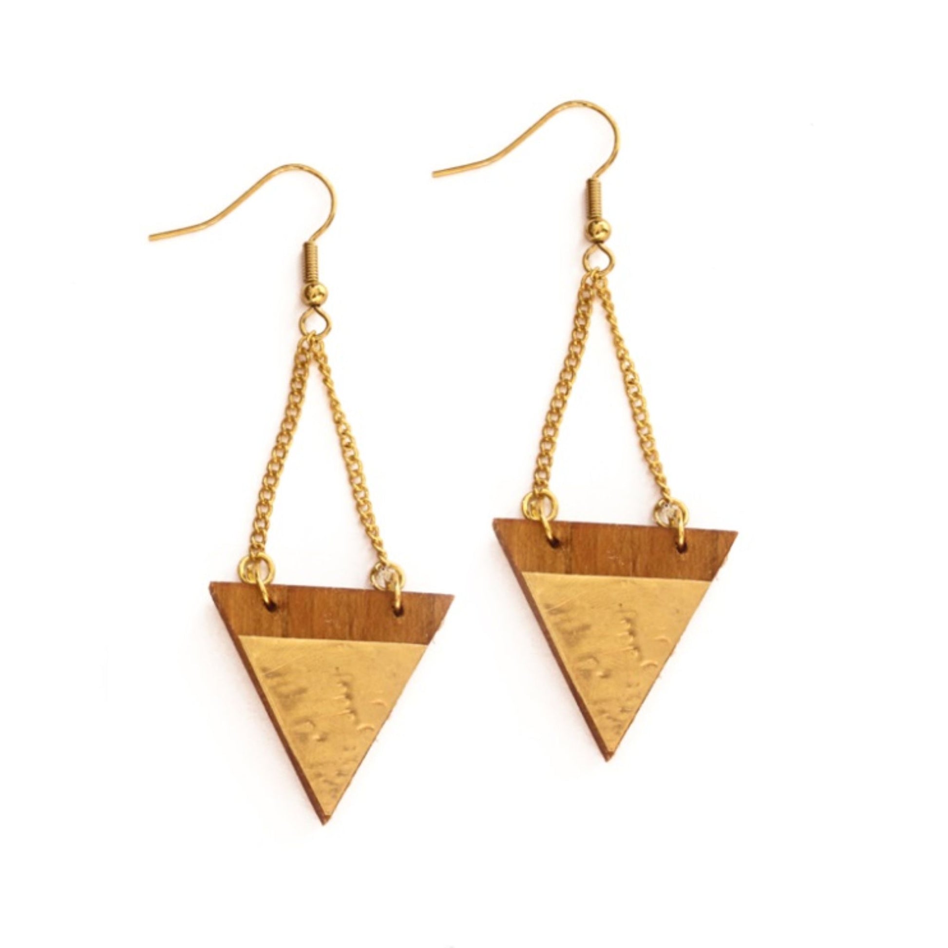 Handmade and Fair Trade Ubao Geometric Earrings