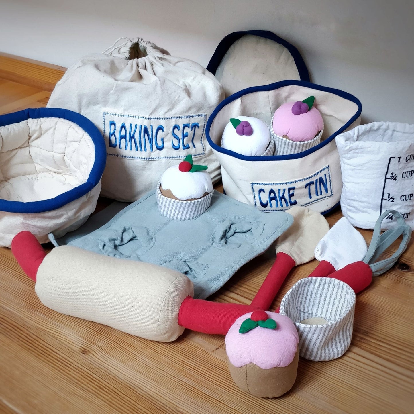 Ultimate Baker Toy Baking + Cake Set in Fair Trade Cotton - all