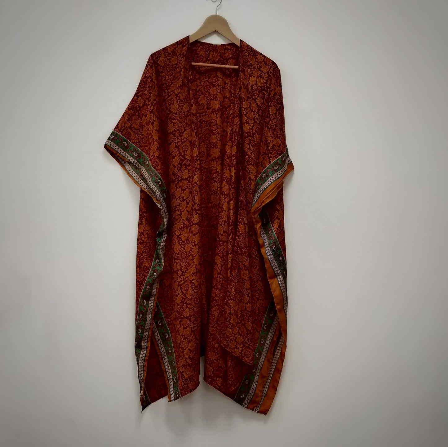 NEW! Upcycled Vintage Sari Kimono Empowering Women in India